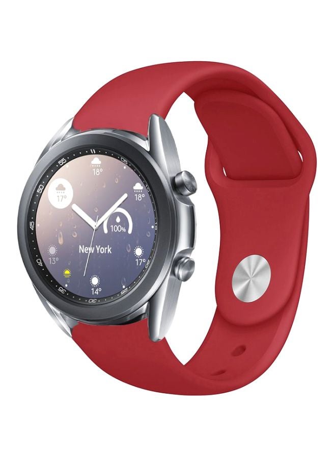 Perfii Replacement Band For Samsung Galaxy Watch3 41mm Wine Red - Image 1
