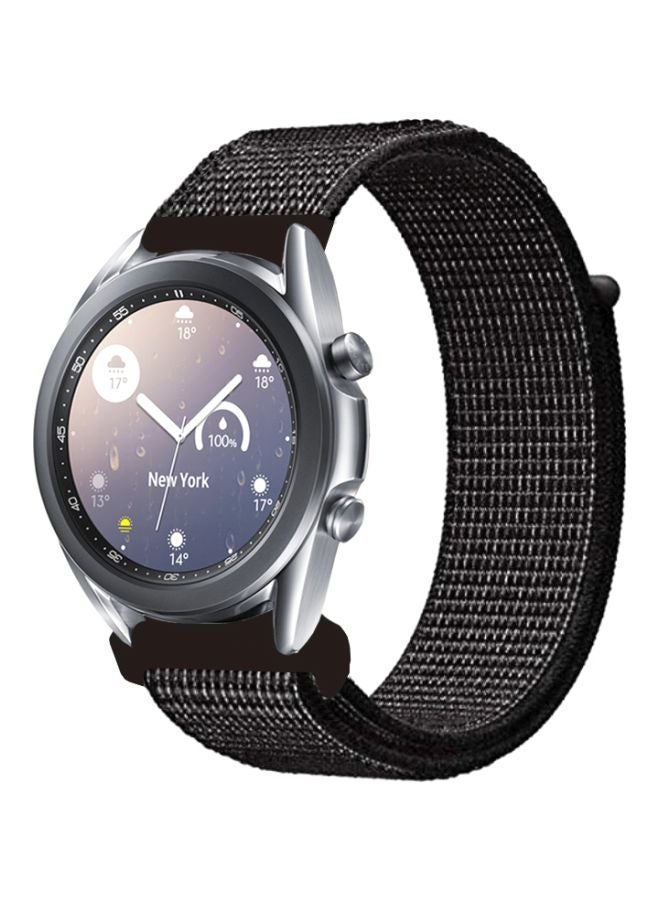 بيرفيي سوار بديل لساعة سامسونج جالاكسي 3 مقاس 41 مم أسود عاكس - Image 1