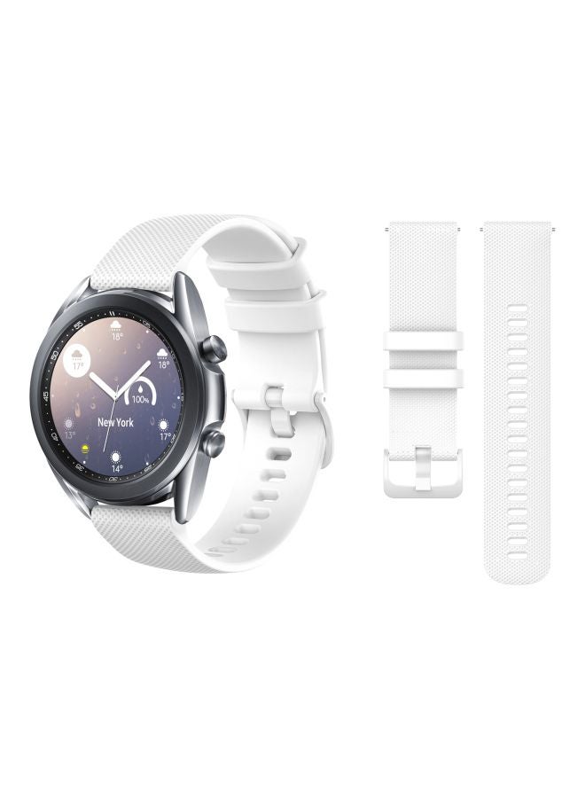 Perfii Replacement Band For Samsung Galaxy Watch 3 41mm White - Image 2