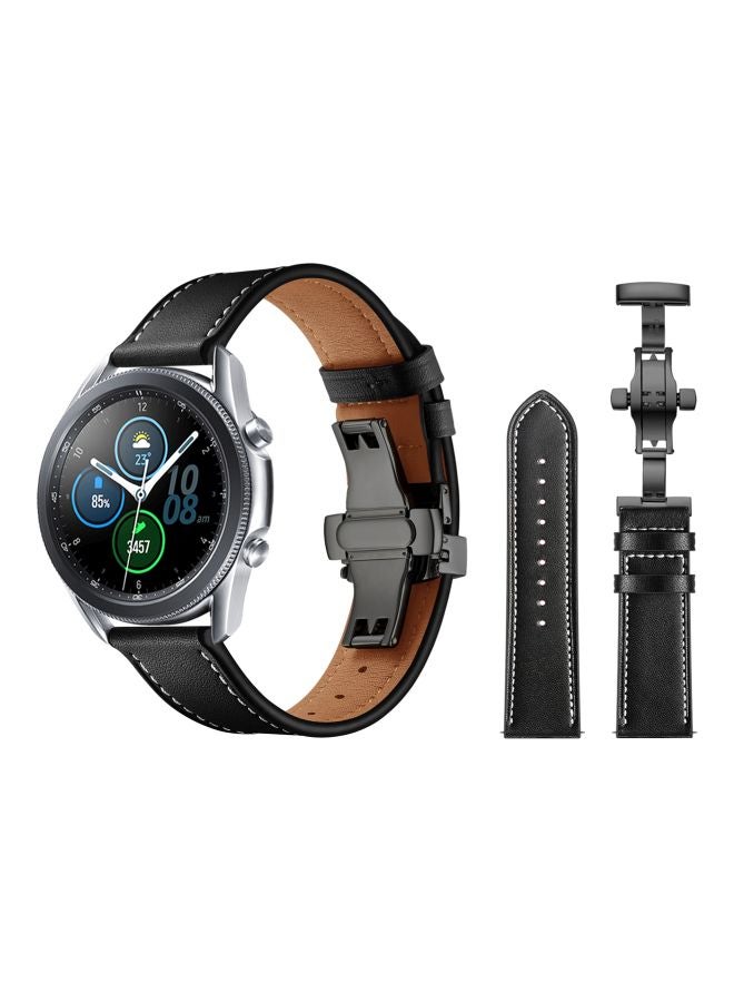 Perfii Replacement Band For Samsung Galaxy Watch 3 45mm Black - Image 2