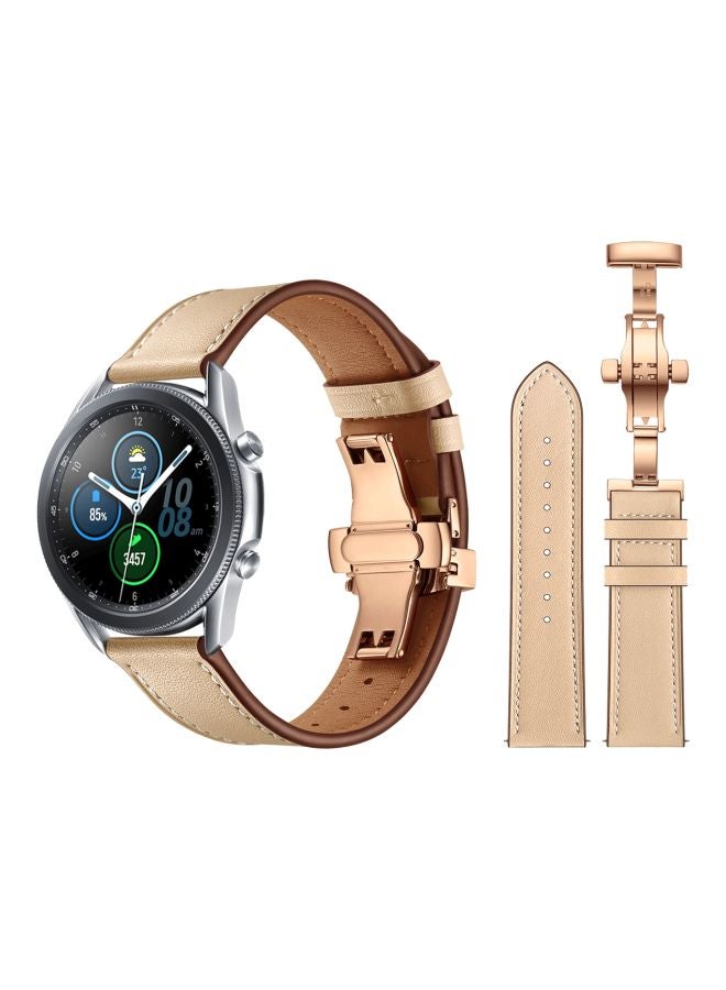 Perfii Replacement Band For Samsung Galaxy Watch 3 45mm Creamsand - Image 2