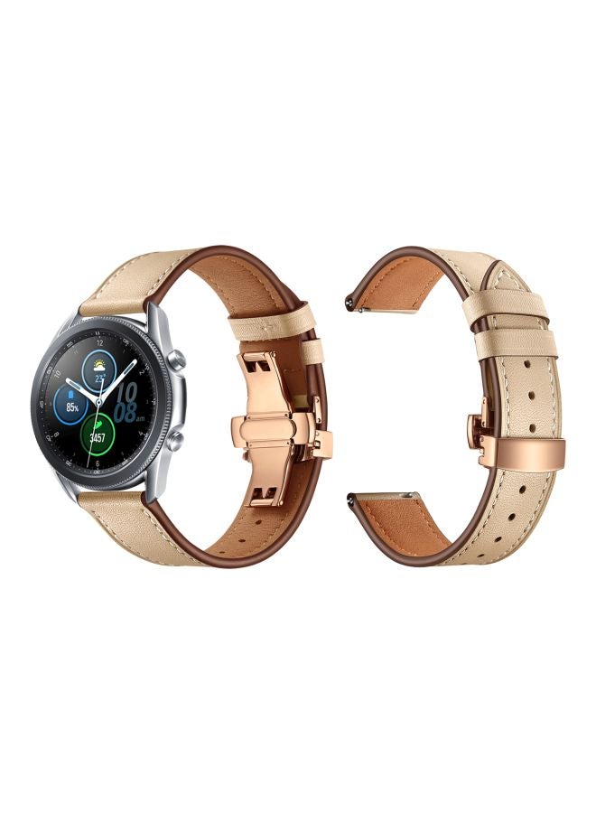 Perfii Replacement Band For Samsung Galaxy Watch 3 45mm Creamsand - Image 3
