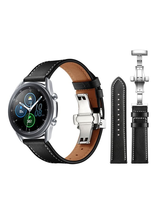 Perfii Replacement Band For Samsung Galaxy Watch 3 45mm Black  - Image 2