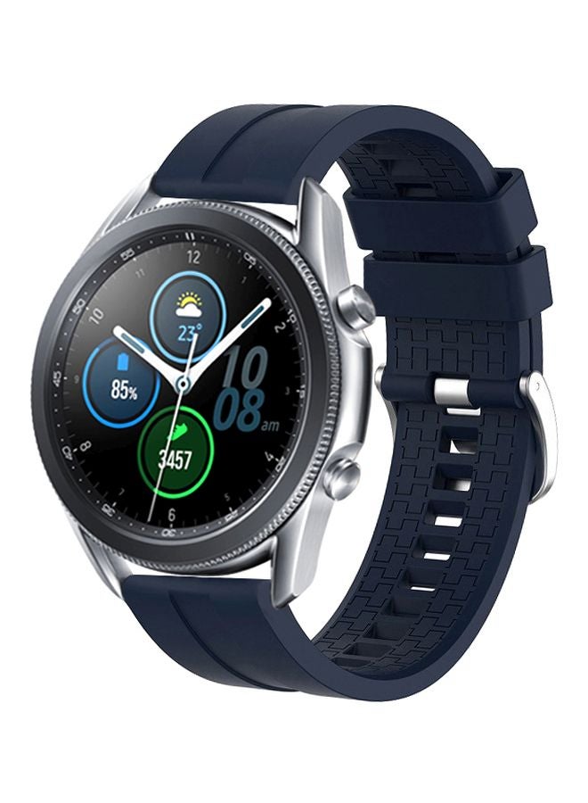 بيرفيي سوار بديل لساعة سامسونج جالاكسي 3 مقاس 45 مم أزرق داكن - Image 1