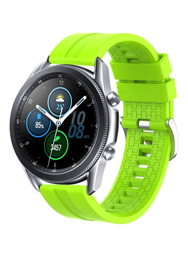 بيرفيي سوار بديل لساعة سامسونج جالاكسي 3 مقاس 45 مم أخضر/فسفوري - Image 1
