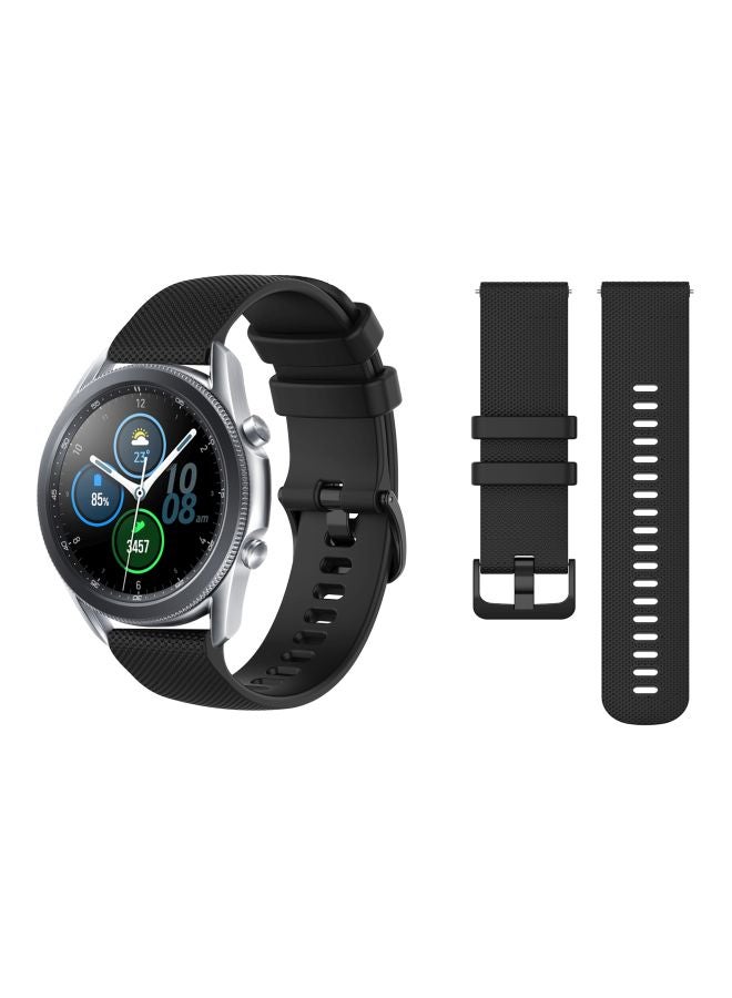 بيرفيي سوار بديل من السيليكون لساعة سامسونج جالاكسي 3 أسود - Image 3