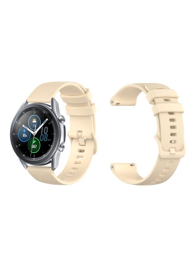 Perfii Replacement Band For Samsung Galaxy Watch 3 45mm Cream White - Image 2