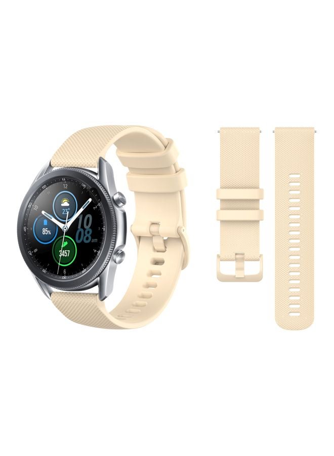 Perfii Replacement Band For Samsung Galaxy Watch 3 45mm Cream White - Image 3