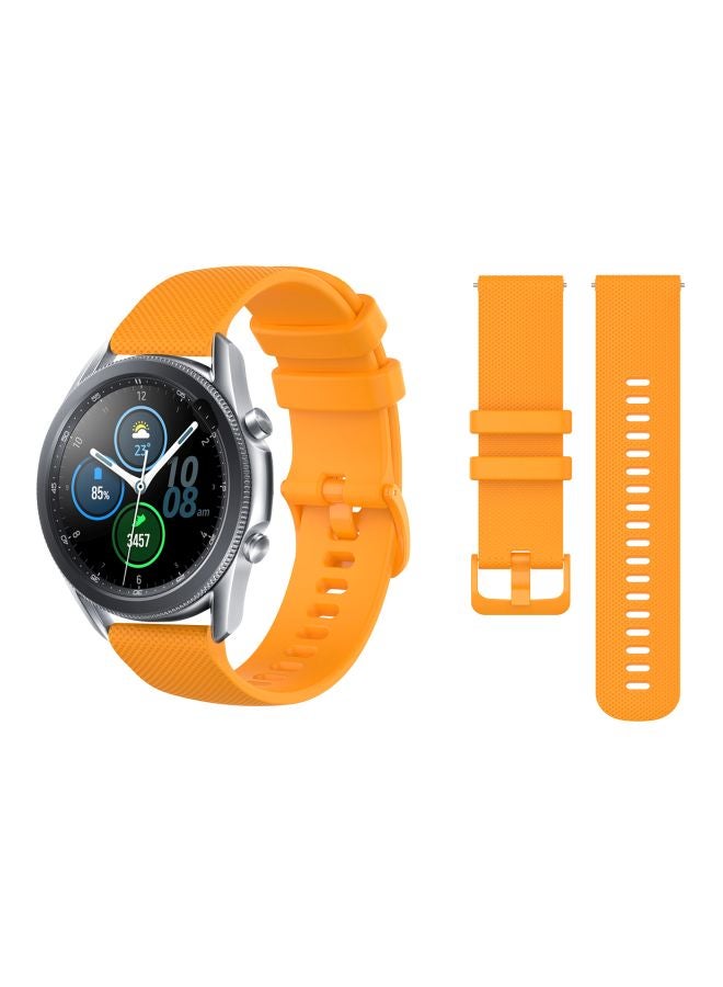 Perfii Replacement Band For Samsung Galaxy Watch 3 45mm Orange - Image 2
