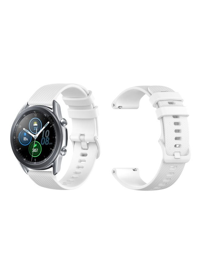 Perfii Replacement Band For Samsung Galaxy Watch 3 45mm White - Image 3
