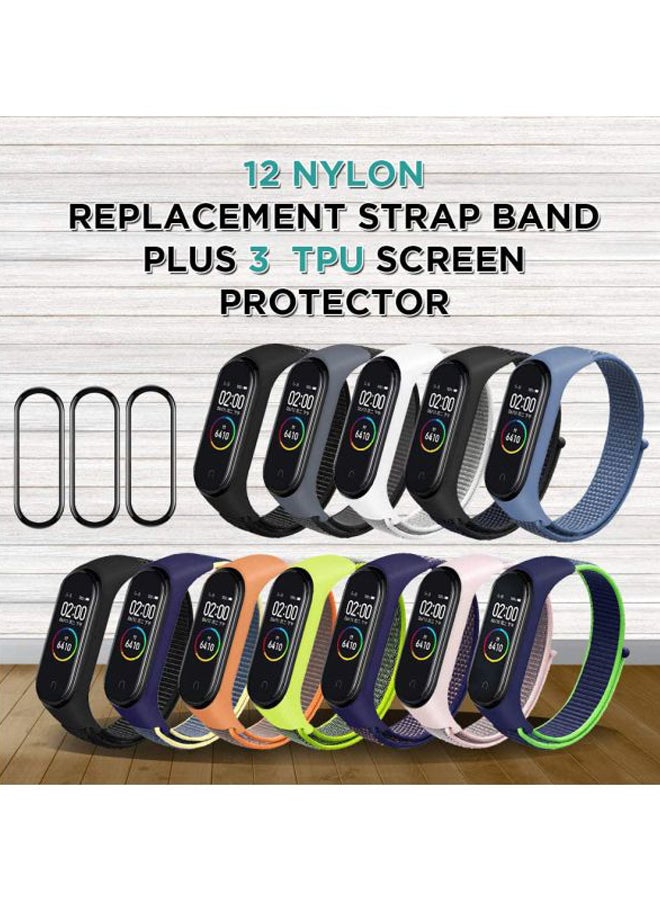 Remson Pack Of 15 Replacement Band And Screen Protector For Xiaomi Mi Band 5 Multicolour - Image 4