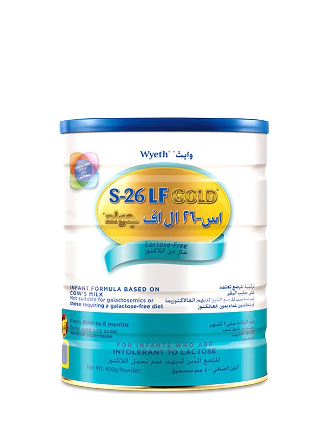 Wyeth S-26 LF Gold Infant Baby Formula Food 400grams - Image 1
