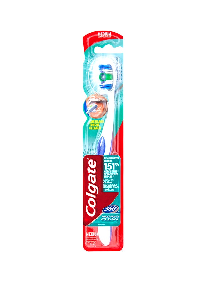 360 Medium Toothbrush Multicolour - v1602333602/N12276723A_1