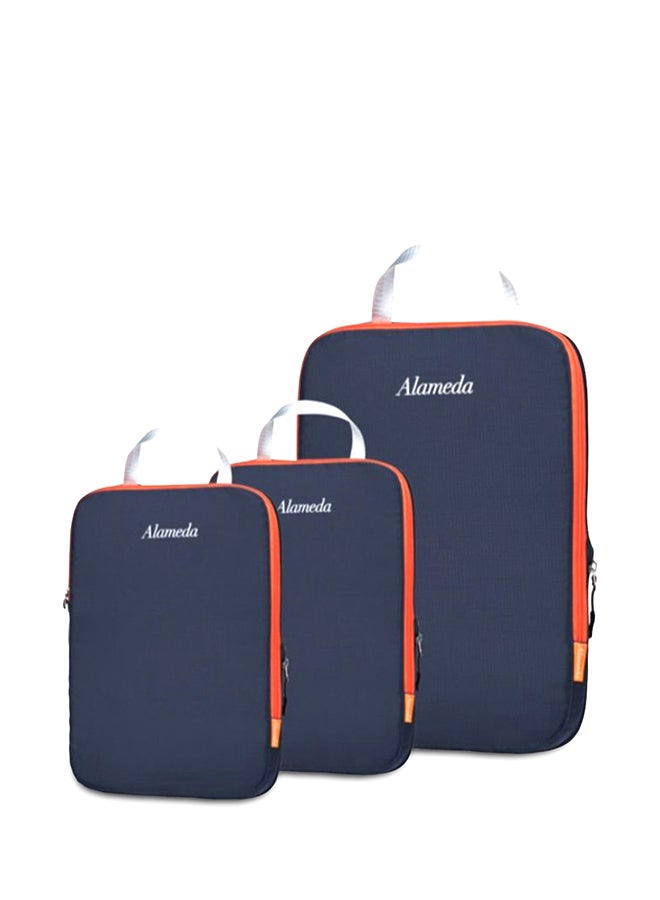 Alameda Packing Cube Set 3Pcs For Travel, Compression Bags Organizer For Luggage/Backpack, Dark Grey  - Image 1