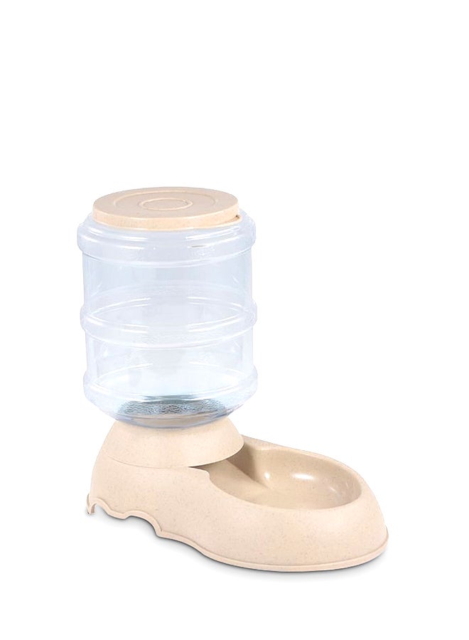 Generic Automatic Gravity Pet Food And Water Feeder Beige/Clear 