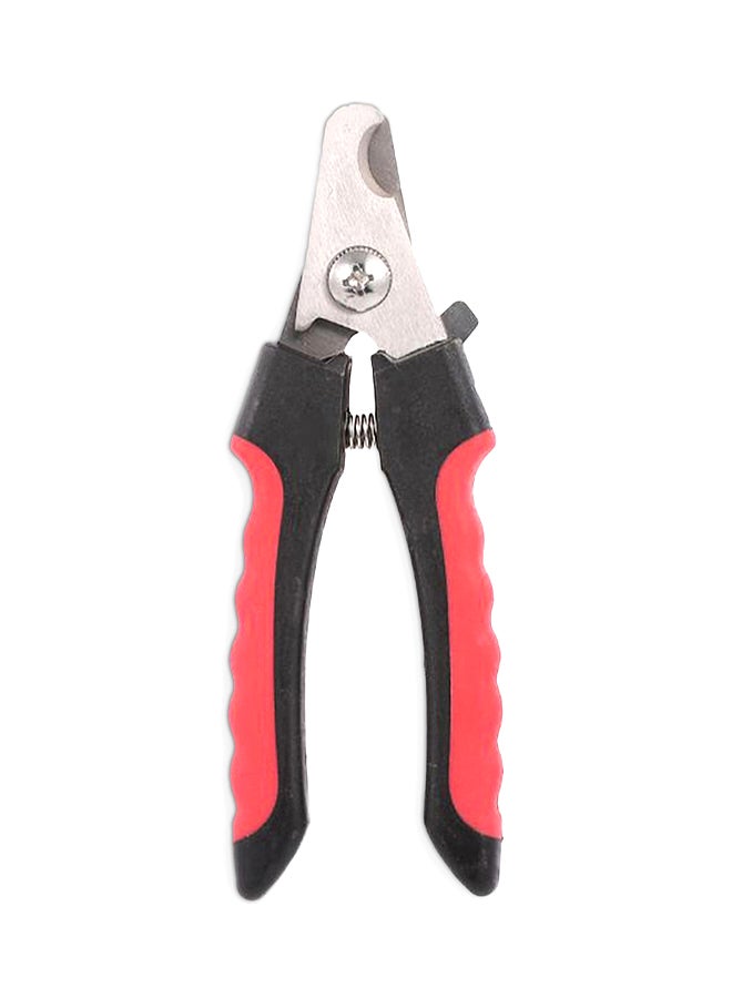 مقص أظافر الحيوانات الأليفة الاحترافي مع قصافة أحمر/أسود/فضي 14.1x4.3x1.4Ø³Ù†ØªÙŠÙ…ØªØ±