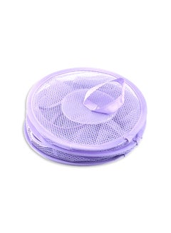 3 Layer Hanging Cloth Storage Basket Purple
