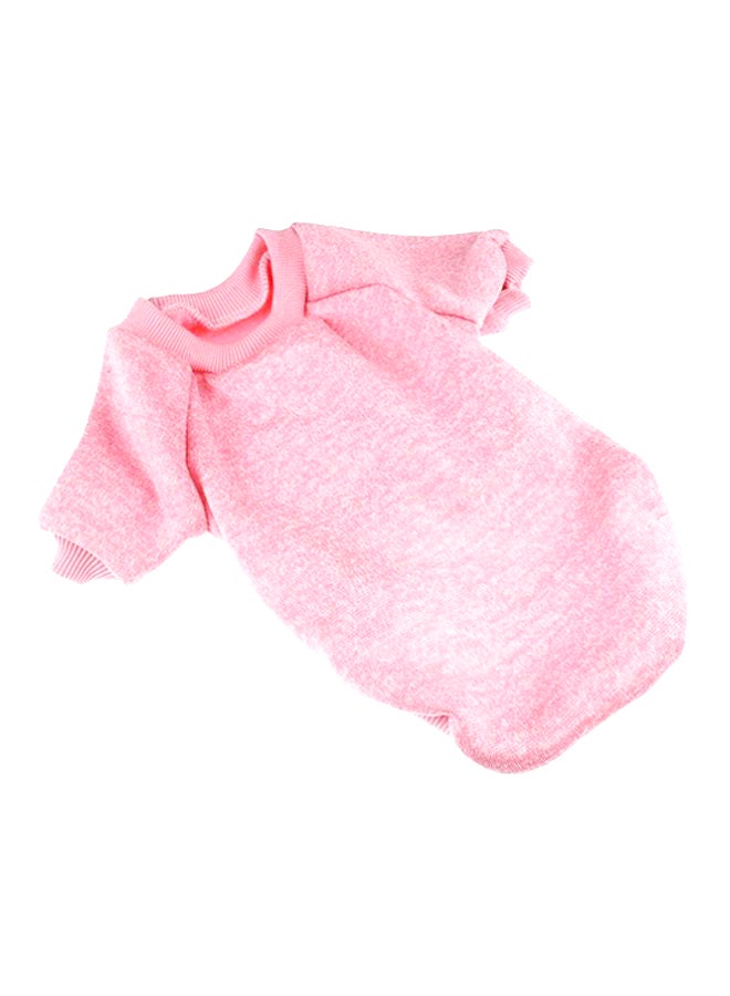 OUTAD Casual Winter Sweater With Hoodie Pink XL - Image 1