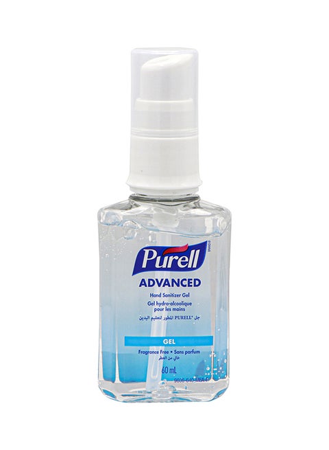 Advanced Hand Sanitizer Refreshing Gel Pump Bottle 60ml