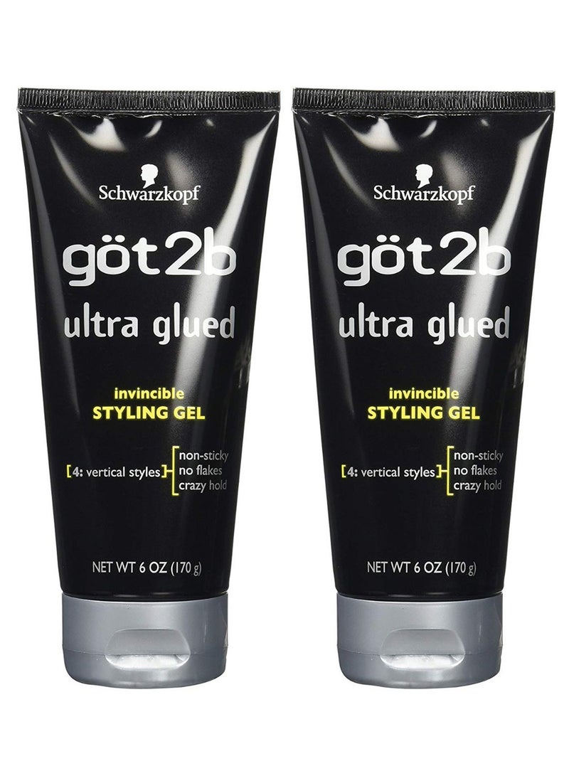 Got2b 2-Piece Ultra Glued Invincible Hair Styling Gel Set
