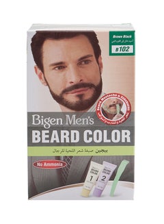 Bigen Men's Beard Color B102 Brown Black Brown/Black 40grams  - Image 1