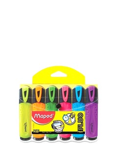 6-Piece Fluo Peps Highlighter Set (Packaging may Vary) Multicolour - v1602333756/N29389857A_1