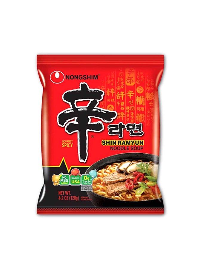 Shin Ramyun Noodle Soup 120grams Pack of 5