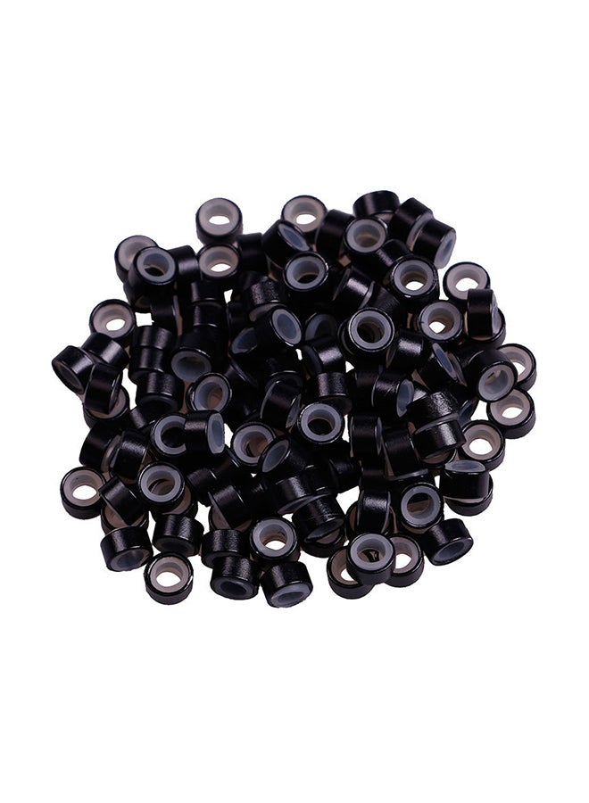 مجموعة أدوات تركيب وصلات الشعر الاحترافية من 500 قطعة أسود - Image 1