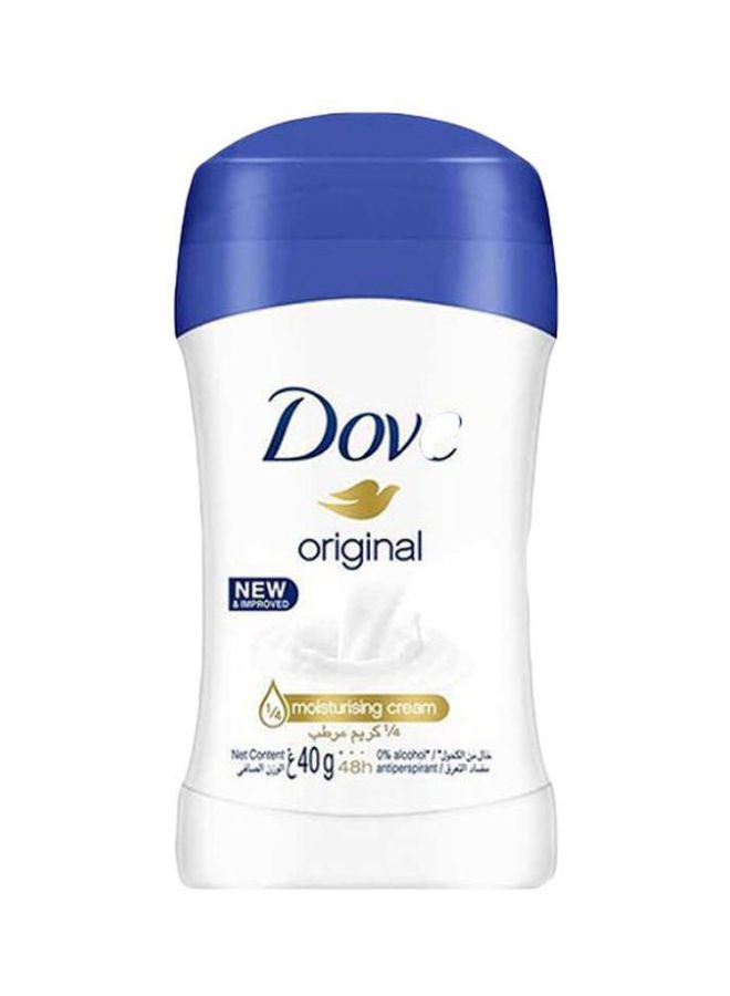 Dove Original Antiperspirant Deodorant Stick 40ml - Image 1