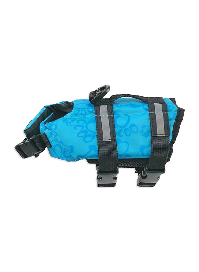 Generic Pet Safety Printed Swimming Life Jacket Blue/Black/Grey S  - Image 1