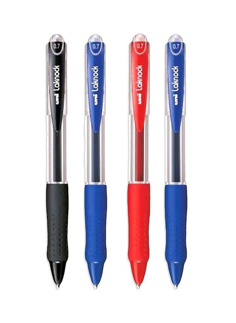 4-Piece Laknock Ball Pen Set Multicolour