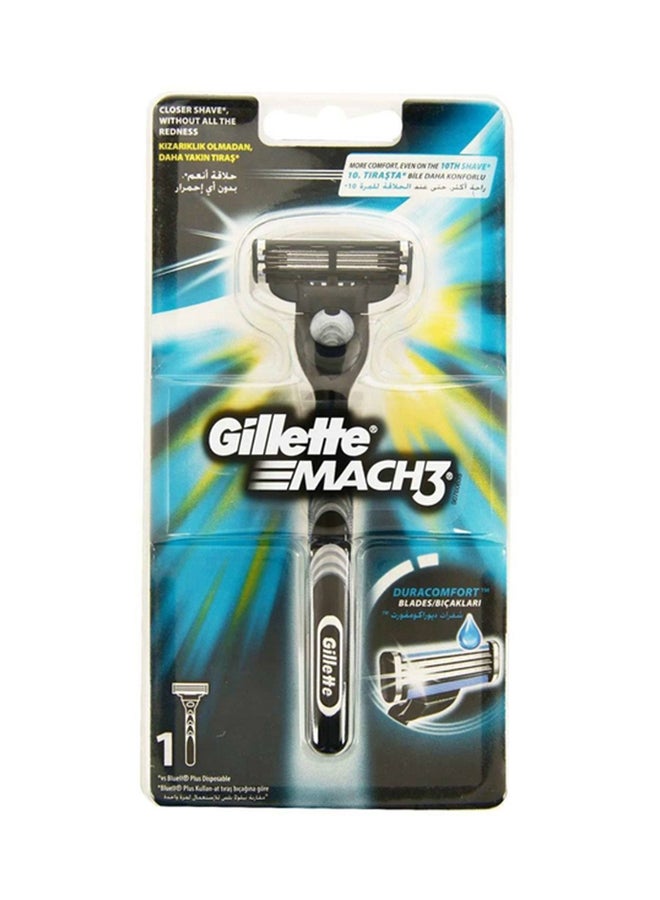 Gillette Mach 3 Shaving Razor Black/Grey