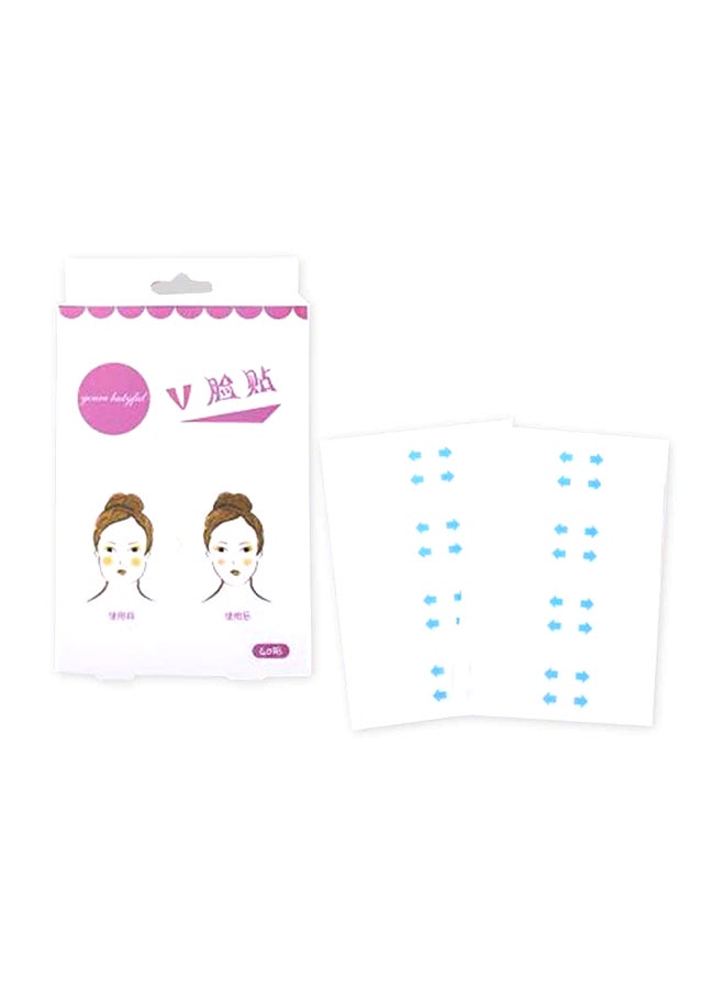 Generic Pack Of 40 Face-Lifting Invisible V-Face Sticker White  - Image 1