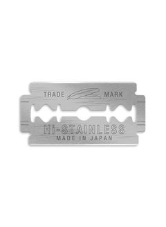 Feather 100 Razor Blades New Hi-Stainless Double Edge Silver  - Image 1