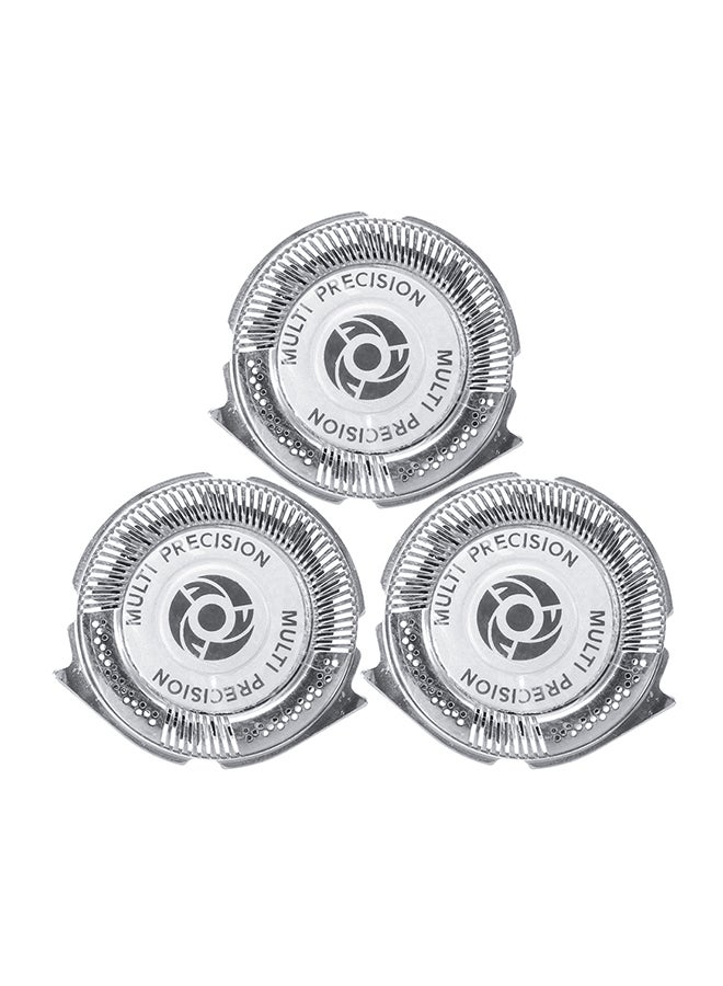 3-Piece Replacement Cutter Tip Silver