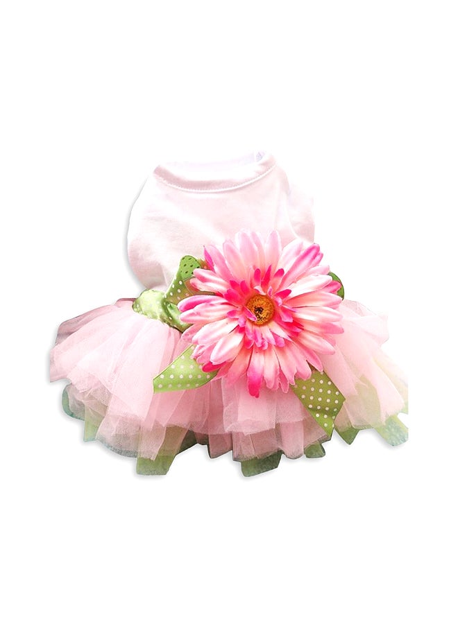 OUTAD Cute Princess Wedding Ball Gown Pink Medium