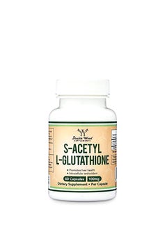 Double Wood Supplements S-Acetyl L-Glutathione - 100mg - 60 Capsules  - Image 1