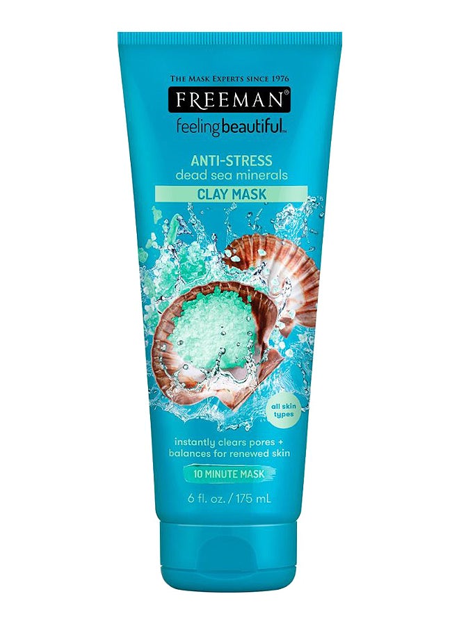 Freeman Anti-Stress Dead Sea Minerals Clay Mask 175ml - Image 1