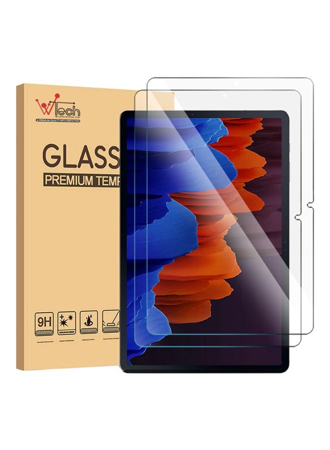 Wtech 2-Piece Tempered Glass Screen Protector For Samsung Galaxy Tab S7 Clear - Image 1