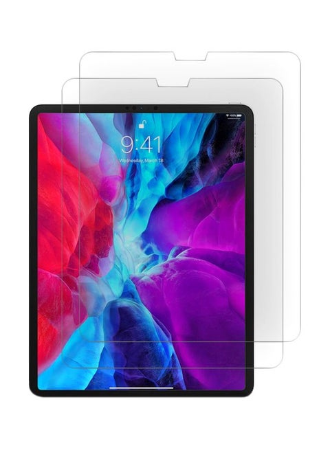 2-Piece Tempered Glass Screen Protector For Apple iPad Pro 12.9-Inch Clear