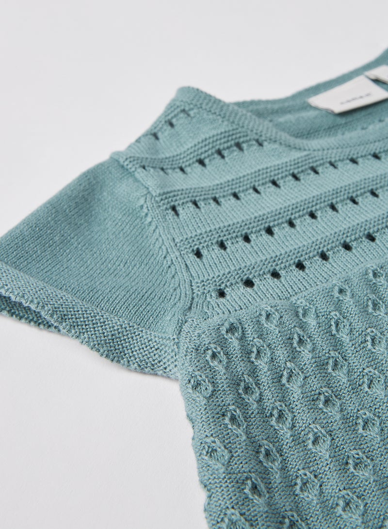 NAME IT Baby Larine Knit Dress Trellis - Image 4