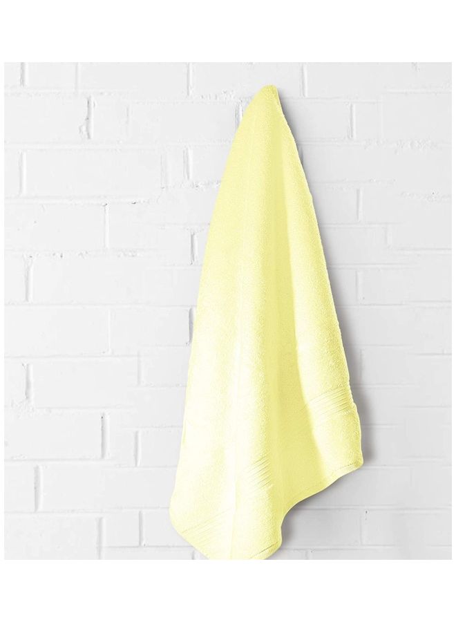 Bliss Casa Bliss Casa 1-Piece Bath Sheet, 100% Combed Cotton 550 GSM Superior Quality Towels, Quick Dry Highly Absorbent, Thick, Soft and Hotel Bathroom Towels for Bath and Spa 90x180 cm Cream 80x190cm  - Image 5