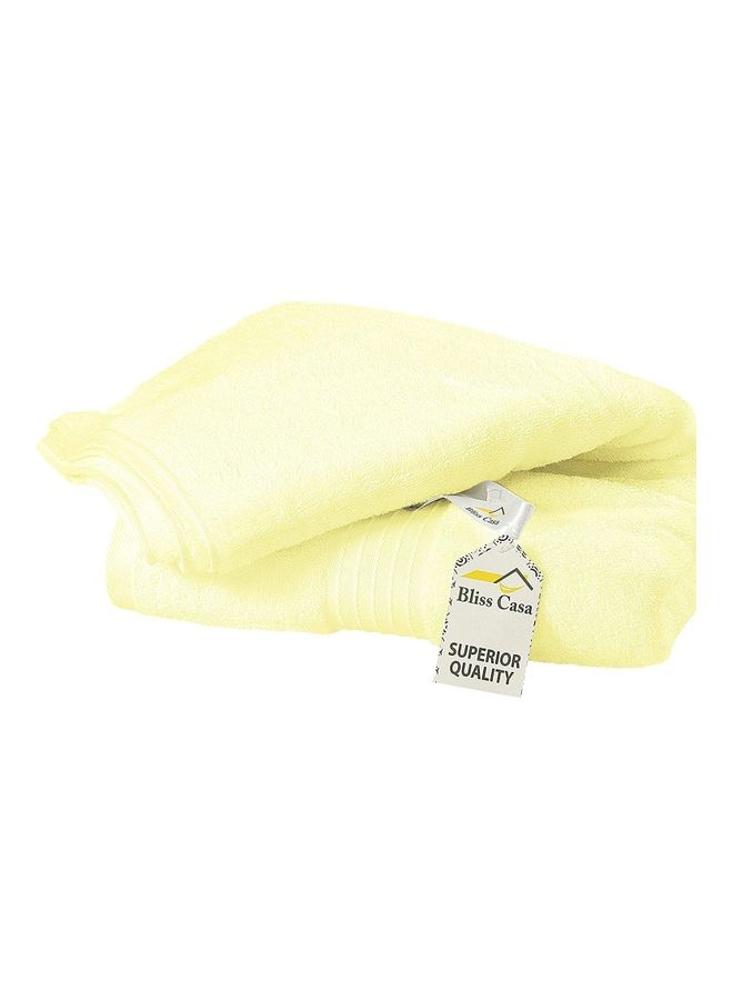 Bliss Casa Bliss Casa 1-Piece Bath Sheet, 100% Combed Cotton 550 GSM Superior Quality Towels, Quick Dry Highly Absorbent, Thick, Soft and Hotel Bathroom Towels for Bath and Spa 90x180 cm Cream 80x190cm  - Image 4