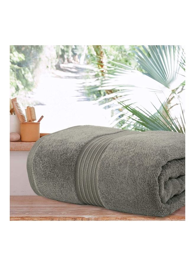 Bliss Casa - Bliss Casa 1-Piece Bath Sheet, 100% Combed Cotton 550 GSM Superior Quality Towels, Quick Dry Highly Absorbent, Thick, Soft and Hotel Bathroom Towels for Bath and Spa 90x180 cm Grey 80x190cm - Image 1