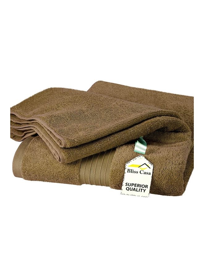 Bliss Casa Bliss Casa 1-Piece Bath Sheet, 100% Combed Cotton 550 GSM Superior Quality Towels, Quick Dry Highly Absorbent, Thick, Soft and Hotel Bathroom Towels for Bath and Spa 90x180 cm Beige 80x190cm  - Image 4