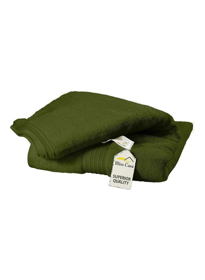 Bliss Casa Bliss Casa 1-Piece Bath Sheet, 100% Combed Cotton 550 GSM Superior Quality Towels, Quick Dry Highly Absorbent, Thick, Soft and Hotel Bathroom Towels for Bath and Spa 90x180 cm Army Green 80x190cm  - Image 4