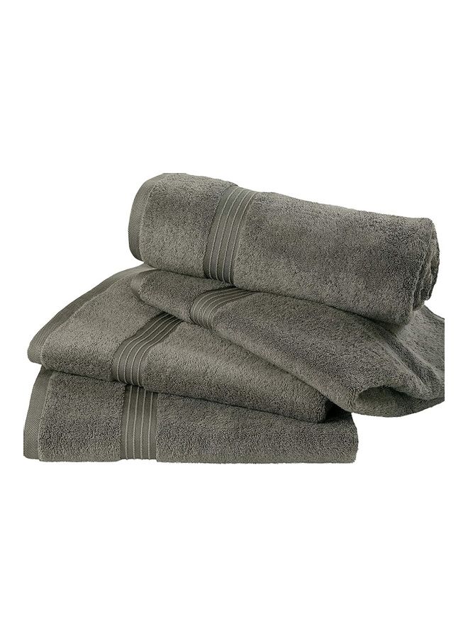 Bliss Casa - Bliss Casa 4-Piece Bath Towels, 100% Combed Cotton 550 GSM Superior Quality, Quick Dry Highly Absorbent Thick Soft Hotel Towles for Bath And Spa Bathroom Towel Set Grey 70x140cm Grey 70x140cm - Image 1