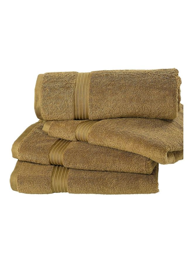 Bliss Casa Bliss Casa 4-Piece Bath Towels, 100% Combed Cotton 550 GSM Superior Quality, Quick Dry Highly Absorbent Thick Soft Hotel Towles for Bath And Spa Bathroom Towel Set Beige 70x140cm Beige 70x140cm  - Image 5