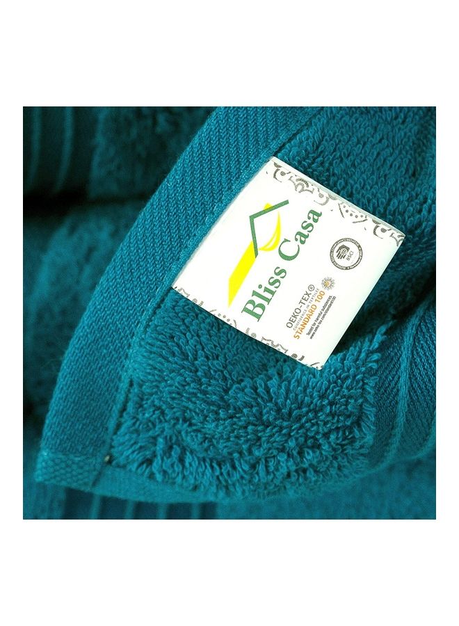 Bliss Casa Bliss Casa 6-Piece Towel Set, 100% Combed Cotton 550 GSM Superior Quality, Quick Dry Highly Absorbent Thick Bathroom Soft Hotel Towels for Bath And Spa, Towel Set Includes 2 Bath Towels (70x140 cm), 2 Hand Towels (40x70 cm), 2 Washcloths (30x30 cm) Navy 70x140cm  - Image 4