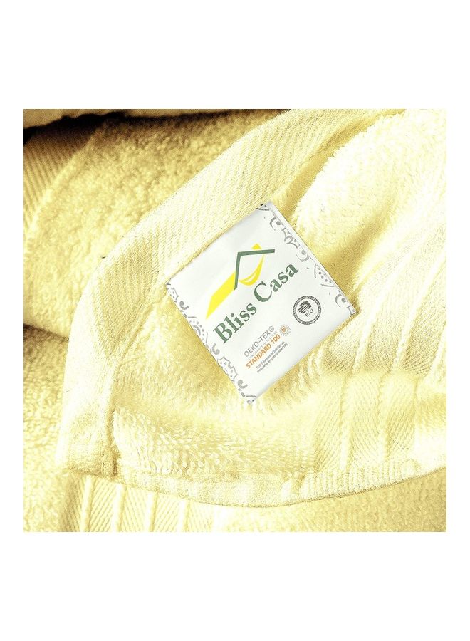 Bliss Casa - Bliss Casa 6-Piece Towel Set, 100% Combed Cotton 550 GSM Superior Quality, Quick Dry Highly Absorbent Thick Bathroom Soft Hotel Towels for Bath And Spa, Towel Set Includes 2 Bath Towels (70x140 cm), 2 Hand Towels (40x70 cm), 2 Washcloths (30x30 cm) Cream 70x140cm - Image 1